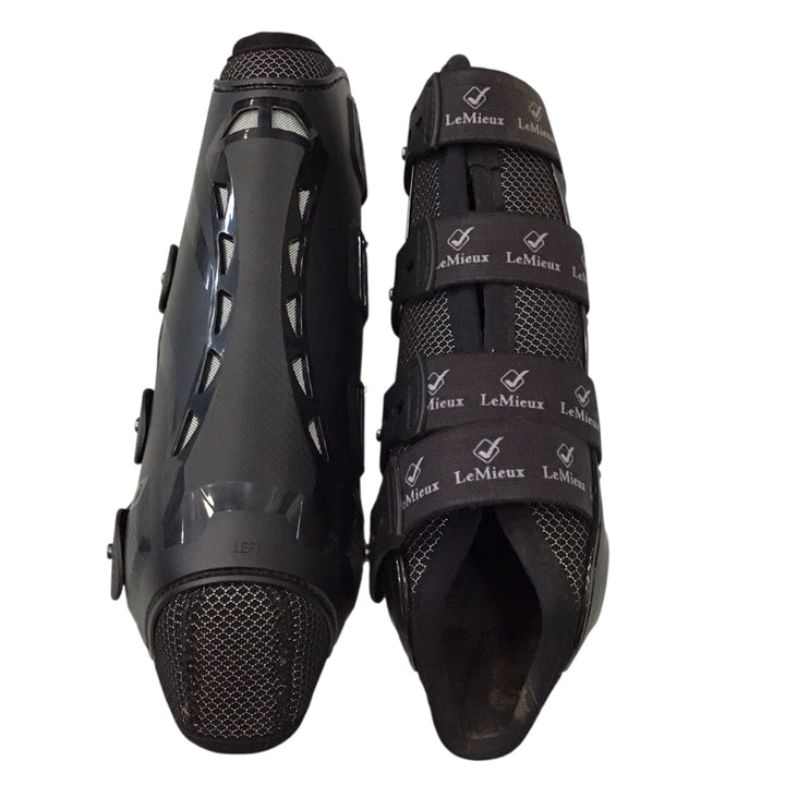 LeMieux Large Open Front Tendon Boot Black Used - H