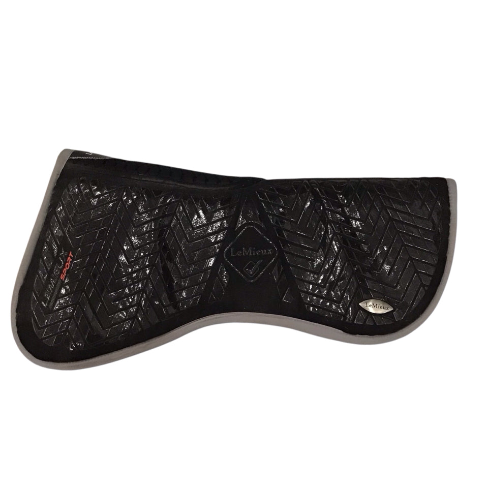 LeMieux Sport Memory Foam Non Slip Half Pad Black Used - H