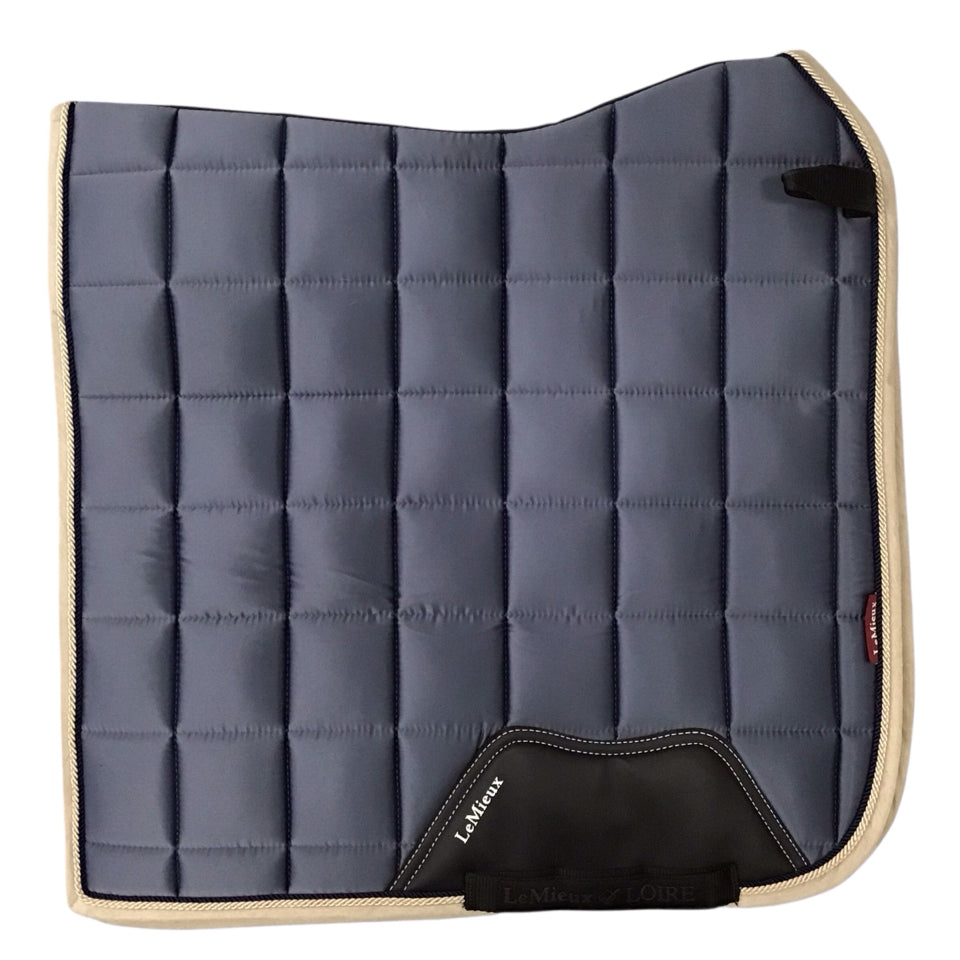 LeMieux Loire Large Dressage Saddle Pad Atlantic Blue Used - H