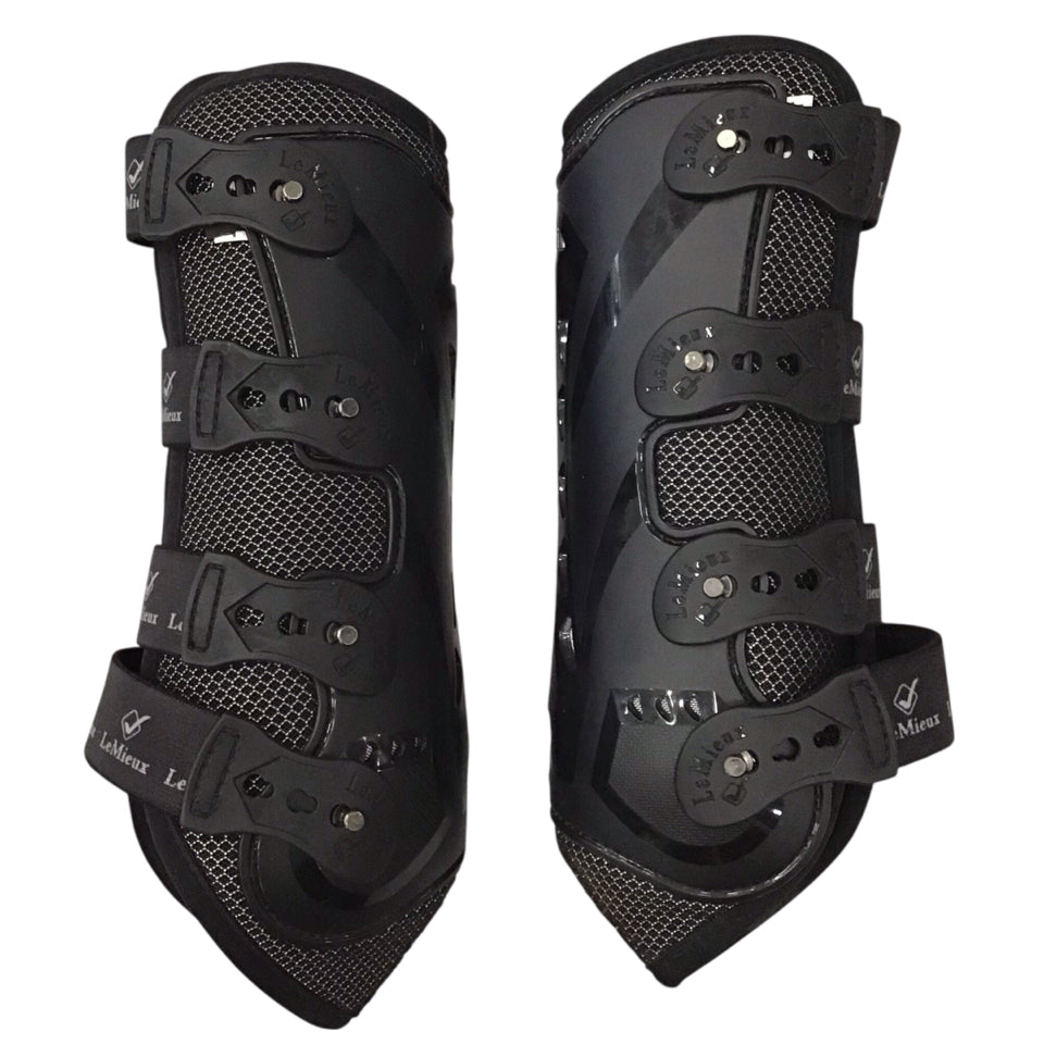 LeMieux Large Open Front Tendon Boot Black Used - H