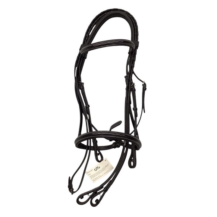 KL Select Oversized Fancy Stitch Bridle New; With Matching Laced Reins - H