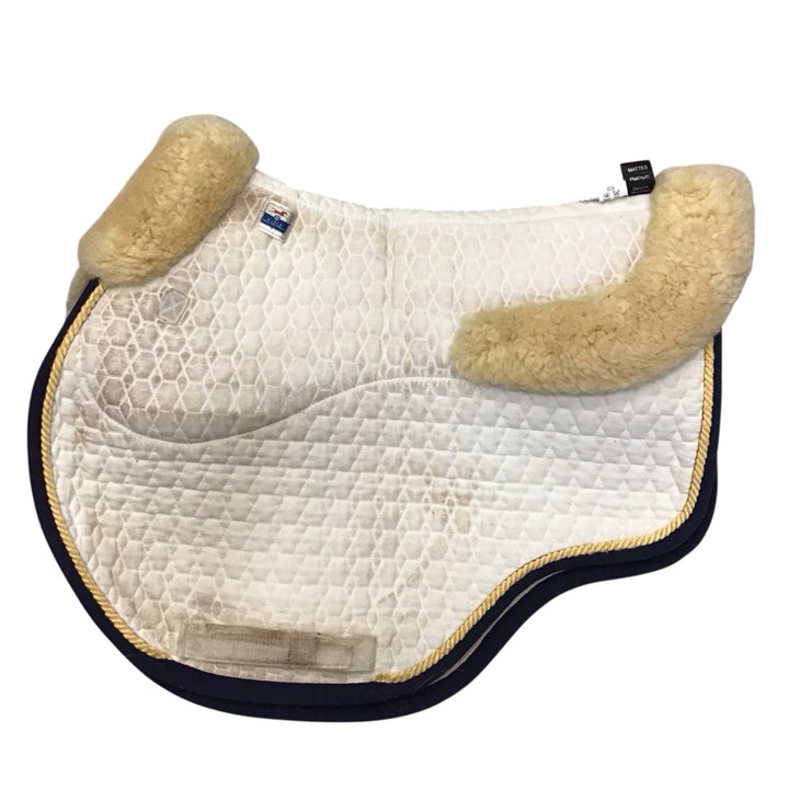 Mattes Medium Jump Pad w/ Rear and Front Trim White w/ Blue Trim Used