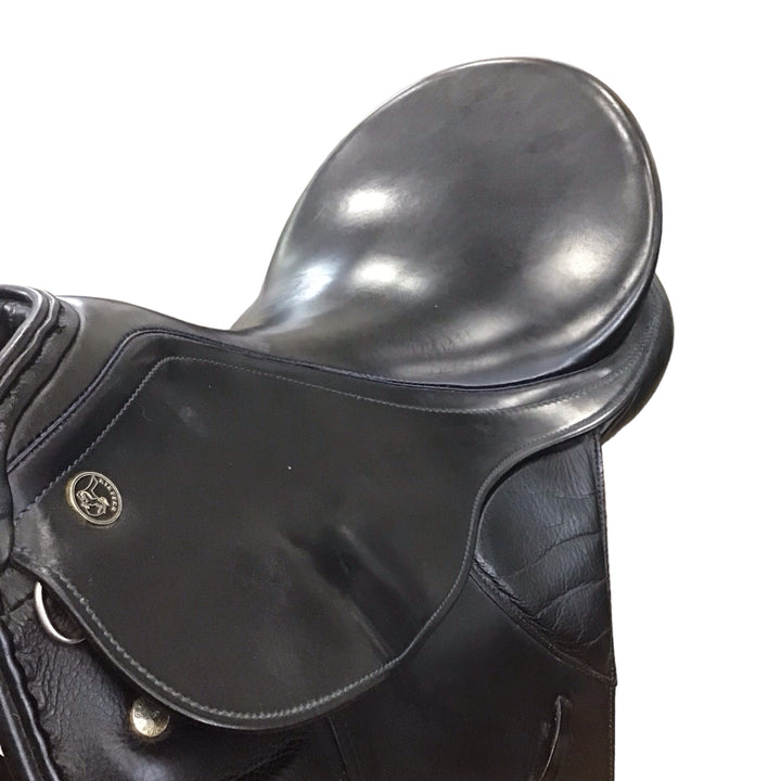 17" Kieffer Lech Profi Excellent Med/Wide Used Dressage Saddle - H