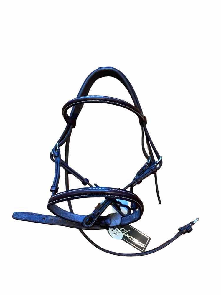 NEW small pony plain raised bridle B