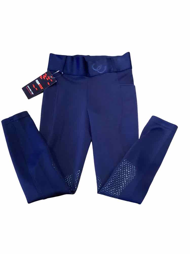 Equistar new childs size large navy schooling tights B