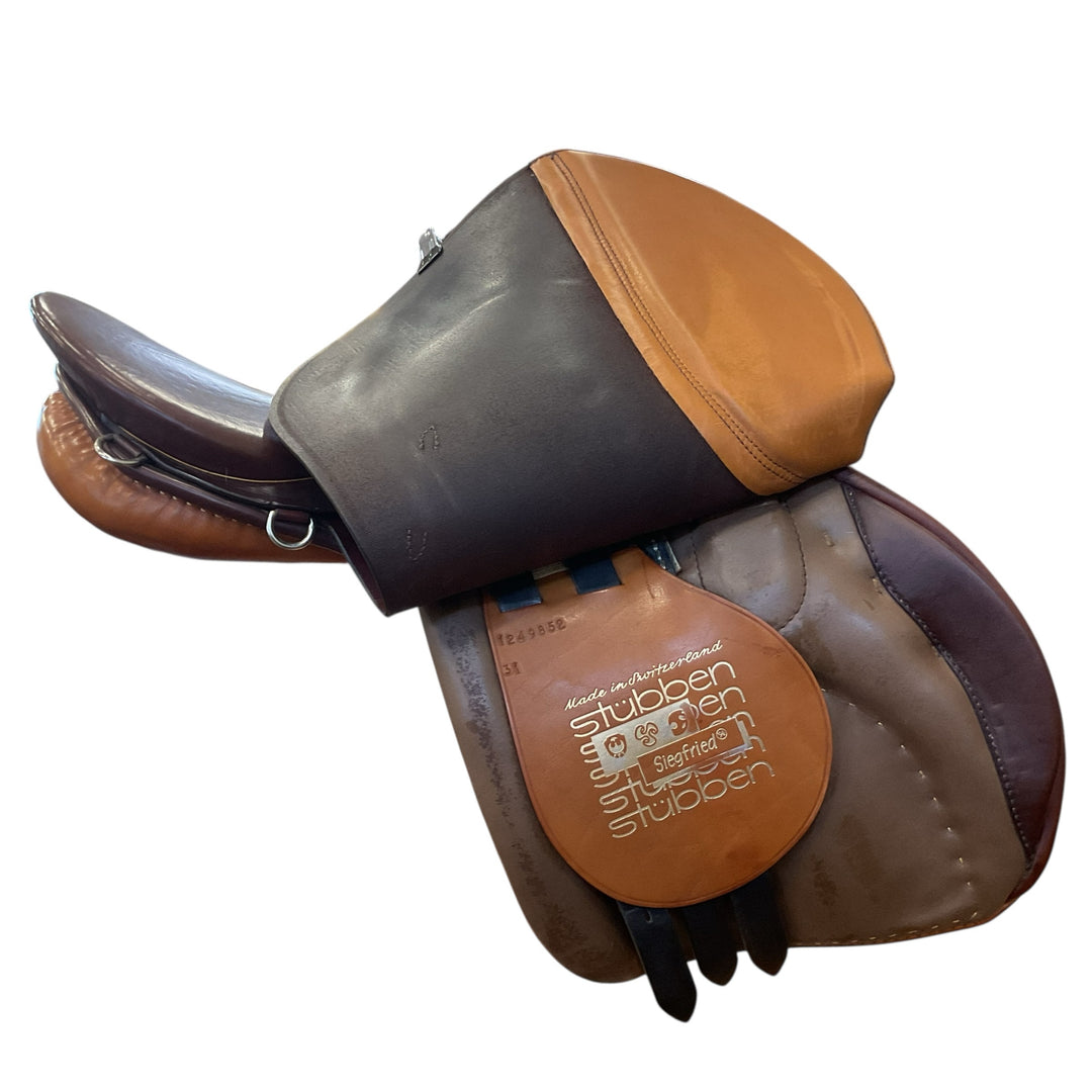 17" Stubben Siegfried 31cm Med/Wide Used All Purpose Saddle - H