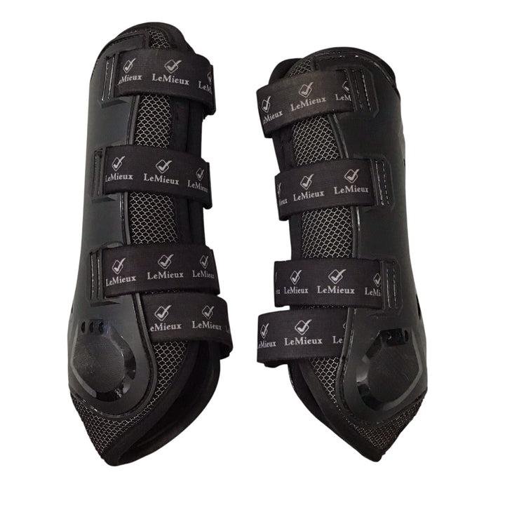 LeMieux Large Open Front Tendon Boot Black Used - H