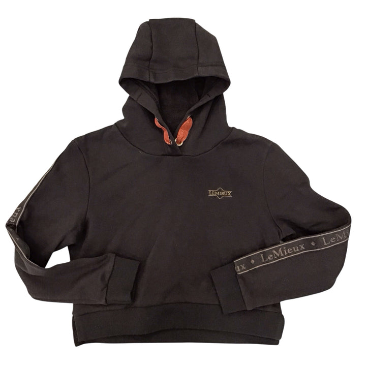 LeMieux Child 9/10 Long Sleeve Hooded Sweatshirt Brown Used - H