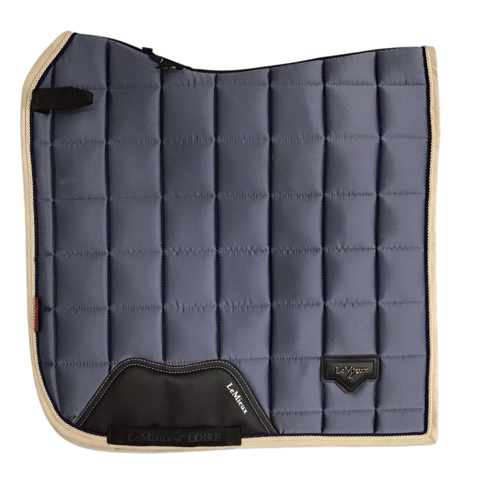 LeMieux Loire Large Dressage Saddle Pad Atlantic Blue Used - H