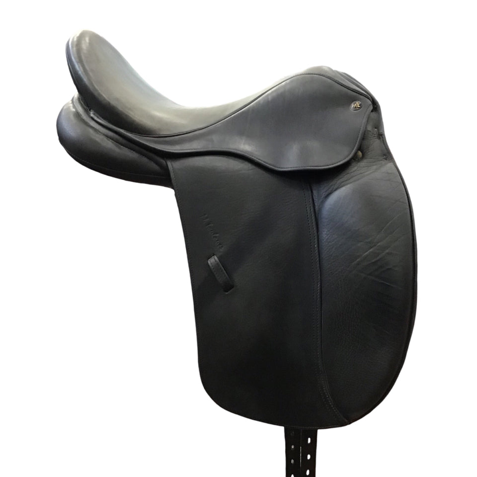 17.5" M. Toulouse Aachen Used Dressage Saddle with Medium Tree -H