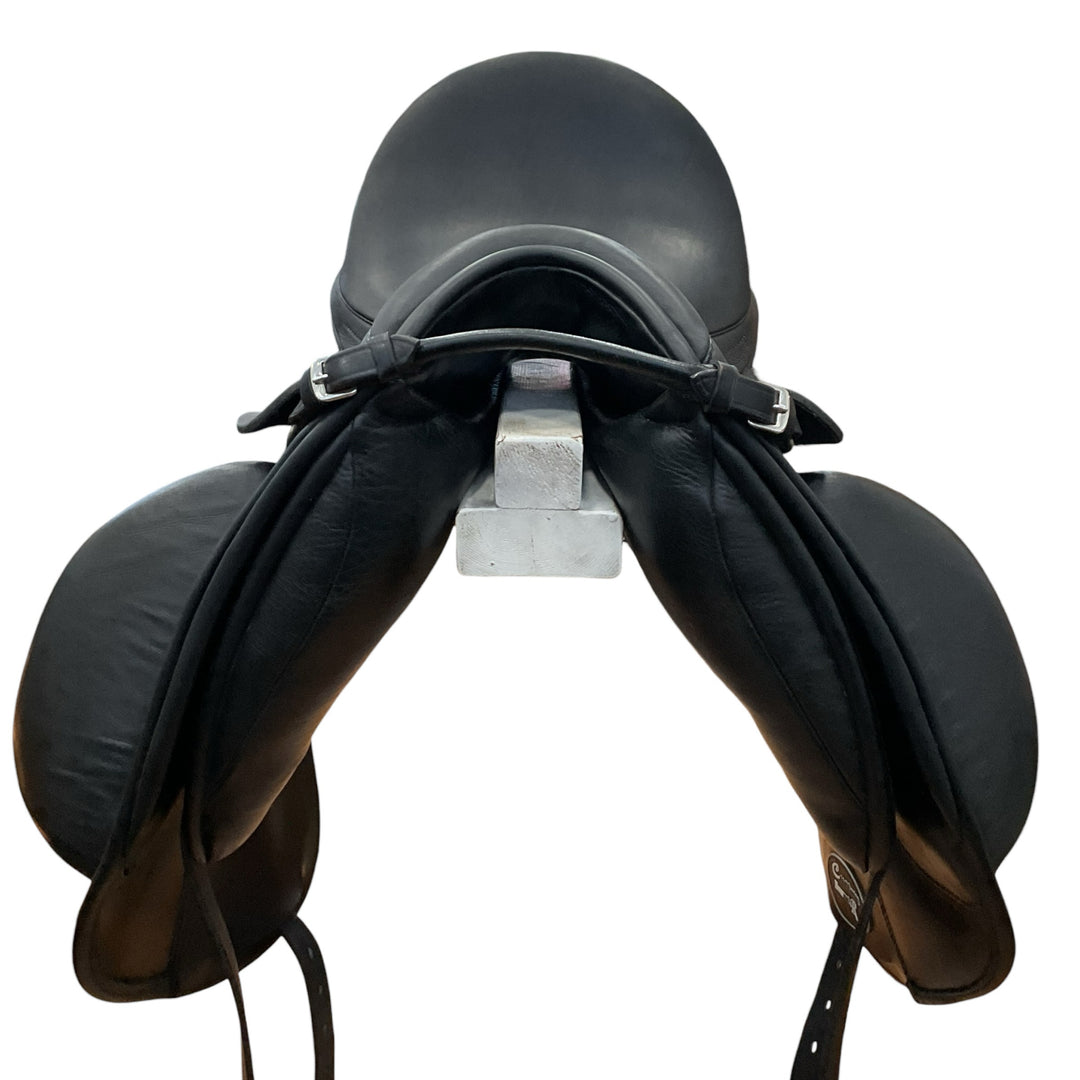 17.5" Custom Saddlery Everest R Narrow Used Dressage Saddle - H