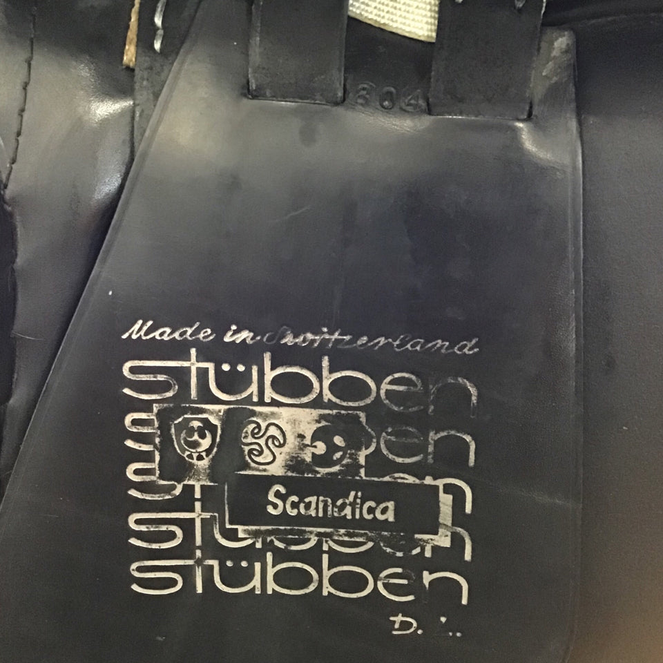 17.5" Stubben Scandica DL Medium Used Dressage Saddle - H