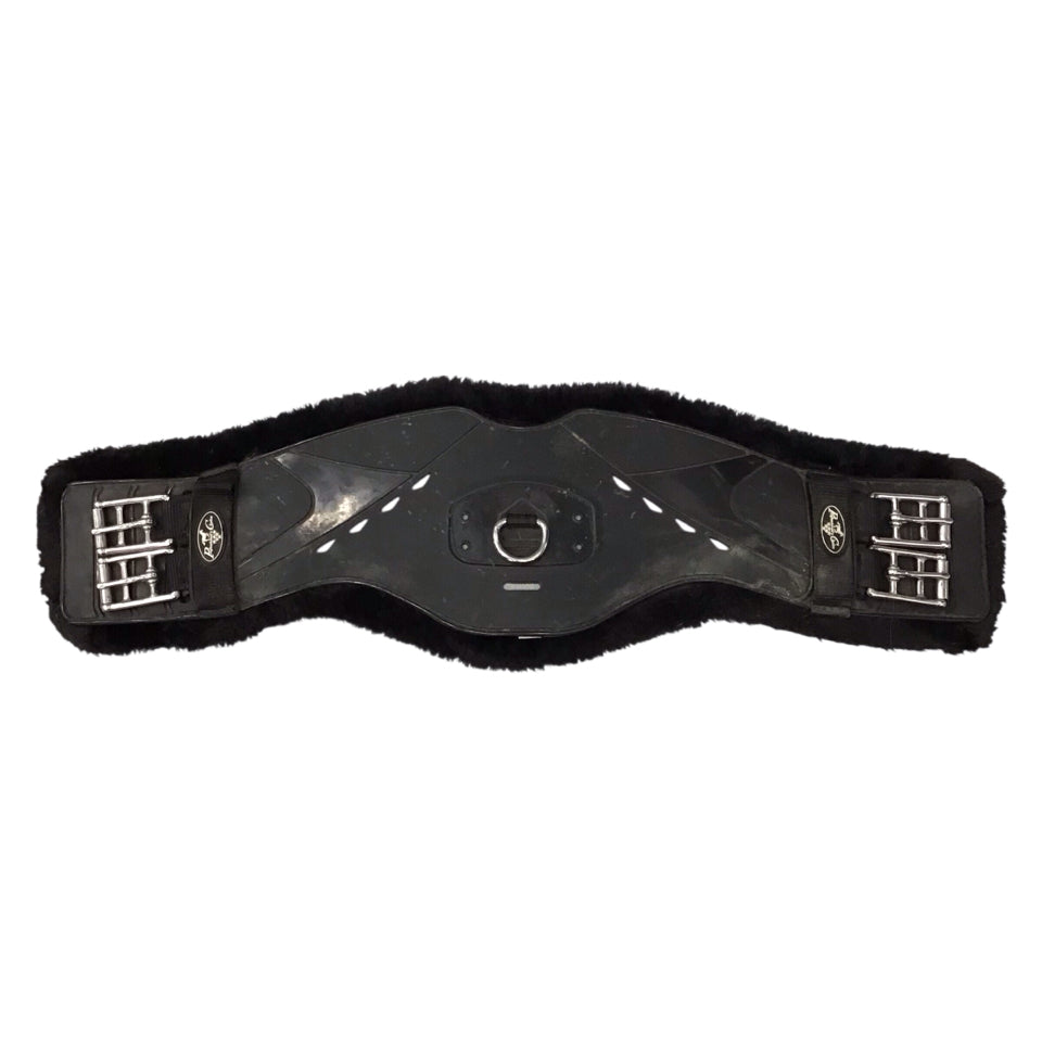 Professional Choice 22" Contoured Fleece Dressage Girth Black Used - H