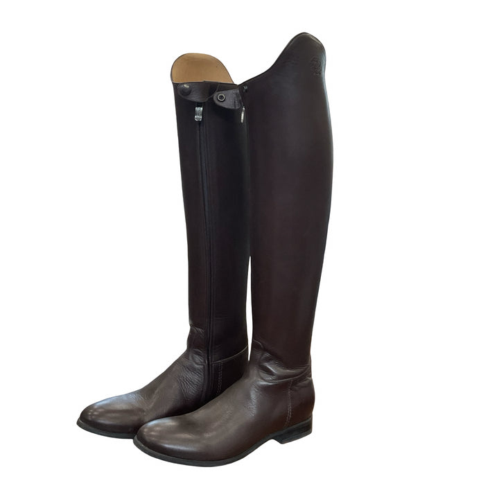 ALBERTO FASCIANI WOMEN SHOE SIZE 42 BROWN RIDING BOOTS