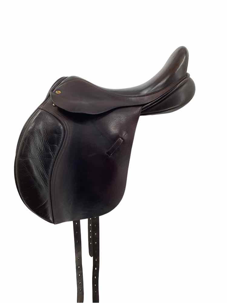 17.5" Black County used dressage saddle B
