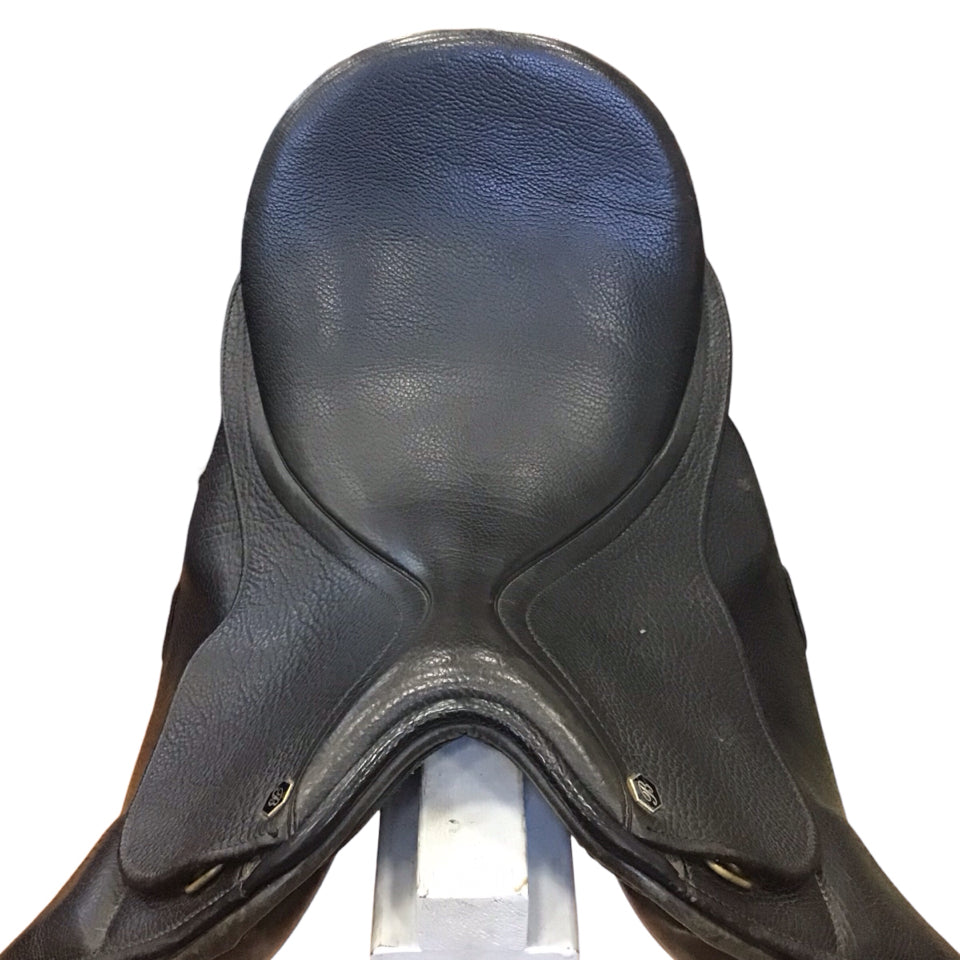 16.5" Bates Isabell Werth Adjustable Used Dressage Saddle - H