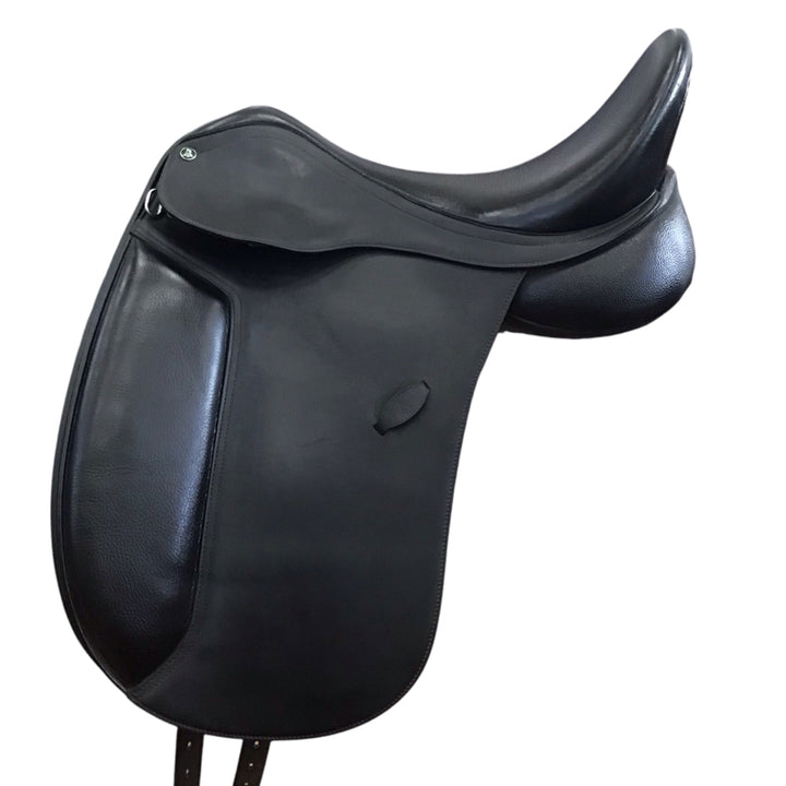 17.5" Arena High Wither Dressage Adjustable Used Dressage Saddle - H