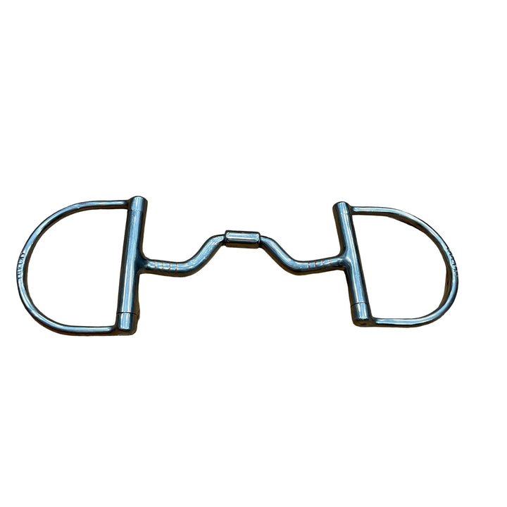 Myler 5.25" Dee Ring Ported Barrel Snaffle w/o Hooks Used - H