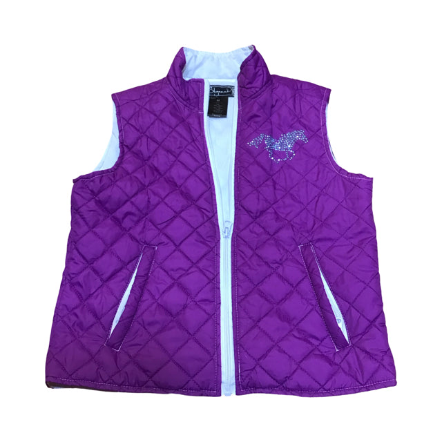 SHYANNE MD Rhinestone Quilted Vest USED B