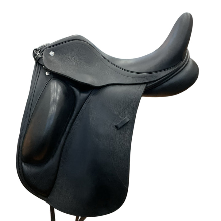 17.5" Custom Saddlery Everest R Narrow Used Dressage Saddle - H