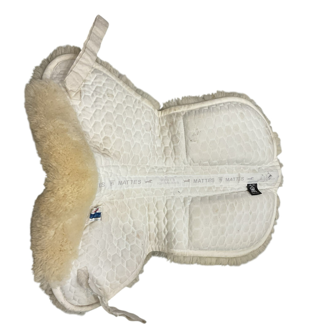 Mattes Fleece Rear Shim Half Pad White Used - H