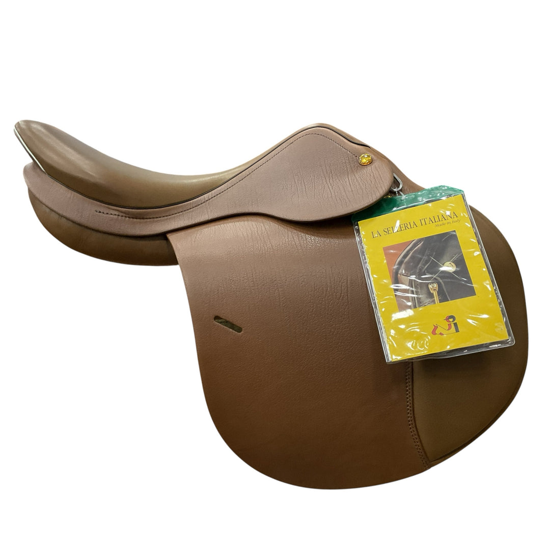 16" Prestige Hippos Red Fox 35cm Wide Like New Childs Hunter/Jumper Saddle - H