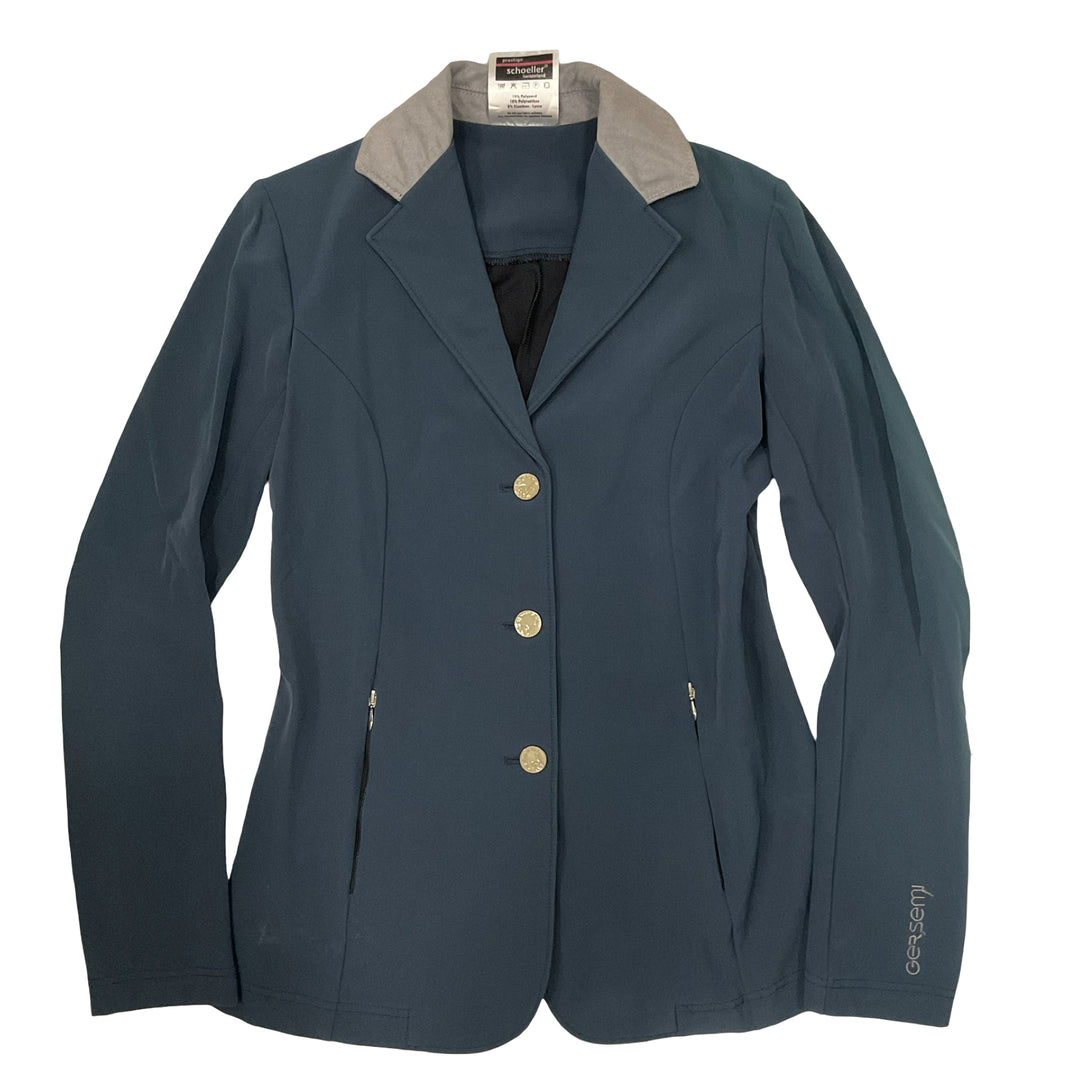 Gersemi Women's 8 Show Coat Blue w/ Grey Collar Used