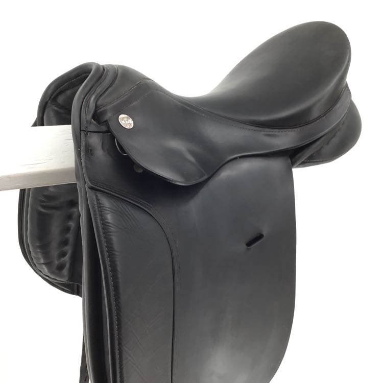 16.5" KN used dressage saddle new wool flocking B