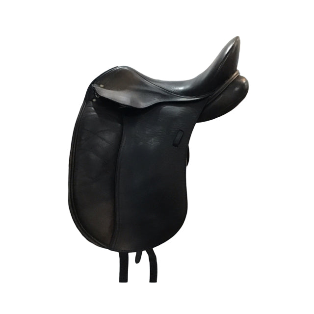 17" Schleese Wave Wide Tree Used Dressage Saddle - C