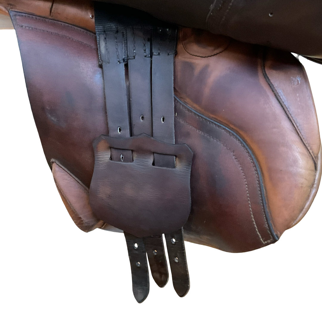 17" Hulsebos Semi-Custom Wide Used Hunter/Jumper Saddle