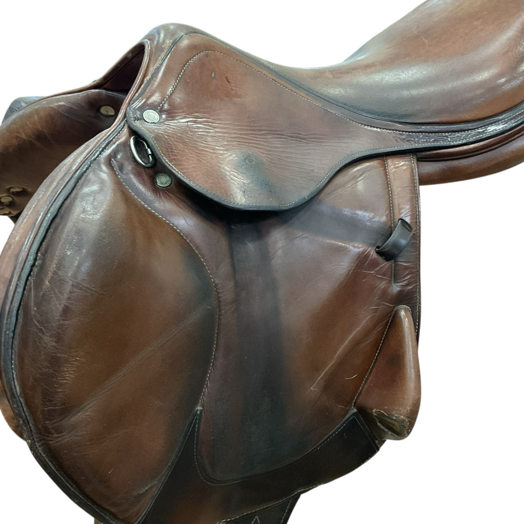 18" Antares Monoflap Med/Wide Used Hunter/Jumper Saddle - H