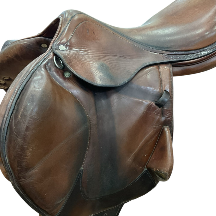 18" Antares Monoflap Med/Wide Used Hunter/Jumper Saddle - H