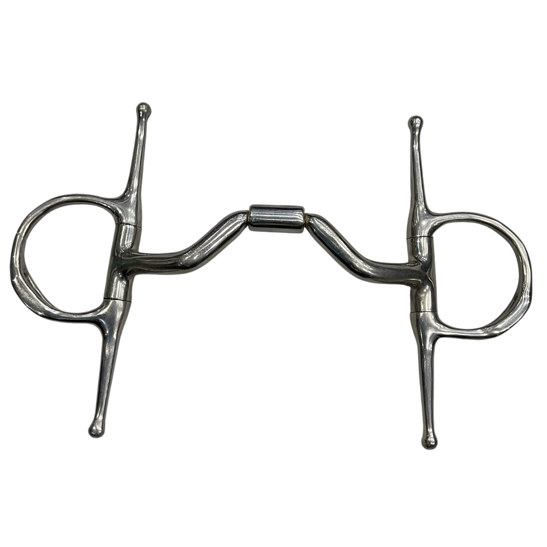 Myler 5" Full Cheek Ported Snaffle With Hooks Used - H