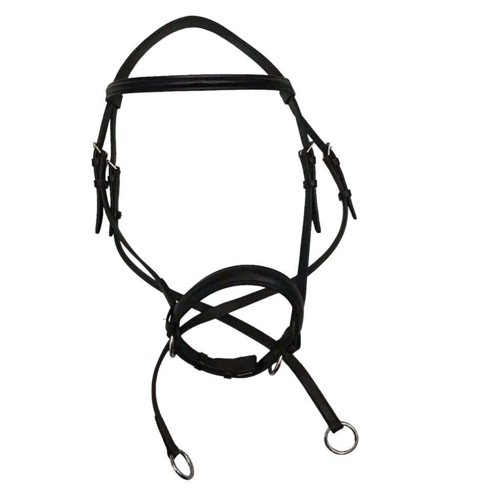 Dr Cook Cob Sized Leather Bitless Bridle Used - H