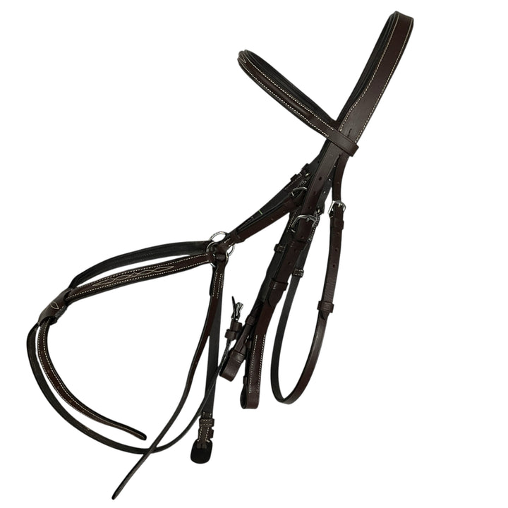 Harwich by SmartPak Horse Fancy Stitch Figure 8 Bridle Brown Used - H