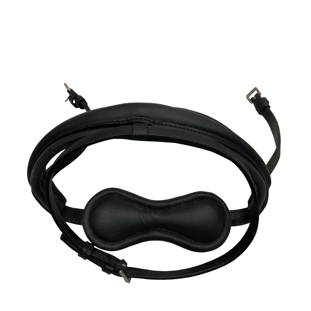 Stubben Padded Flash Noseband Horse Black Used - H