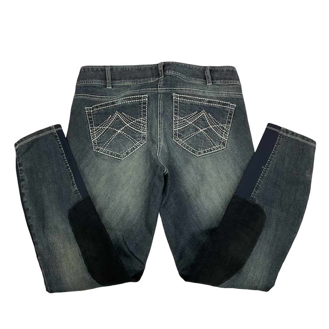 Ariat Women's 28L Halo Knee Patch Denim Schooling Breech Used