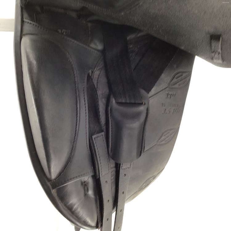 17" HDR Pro Buffalo Wide Used Dressage Saddle - H