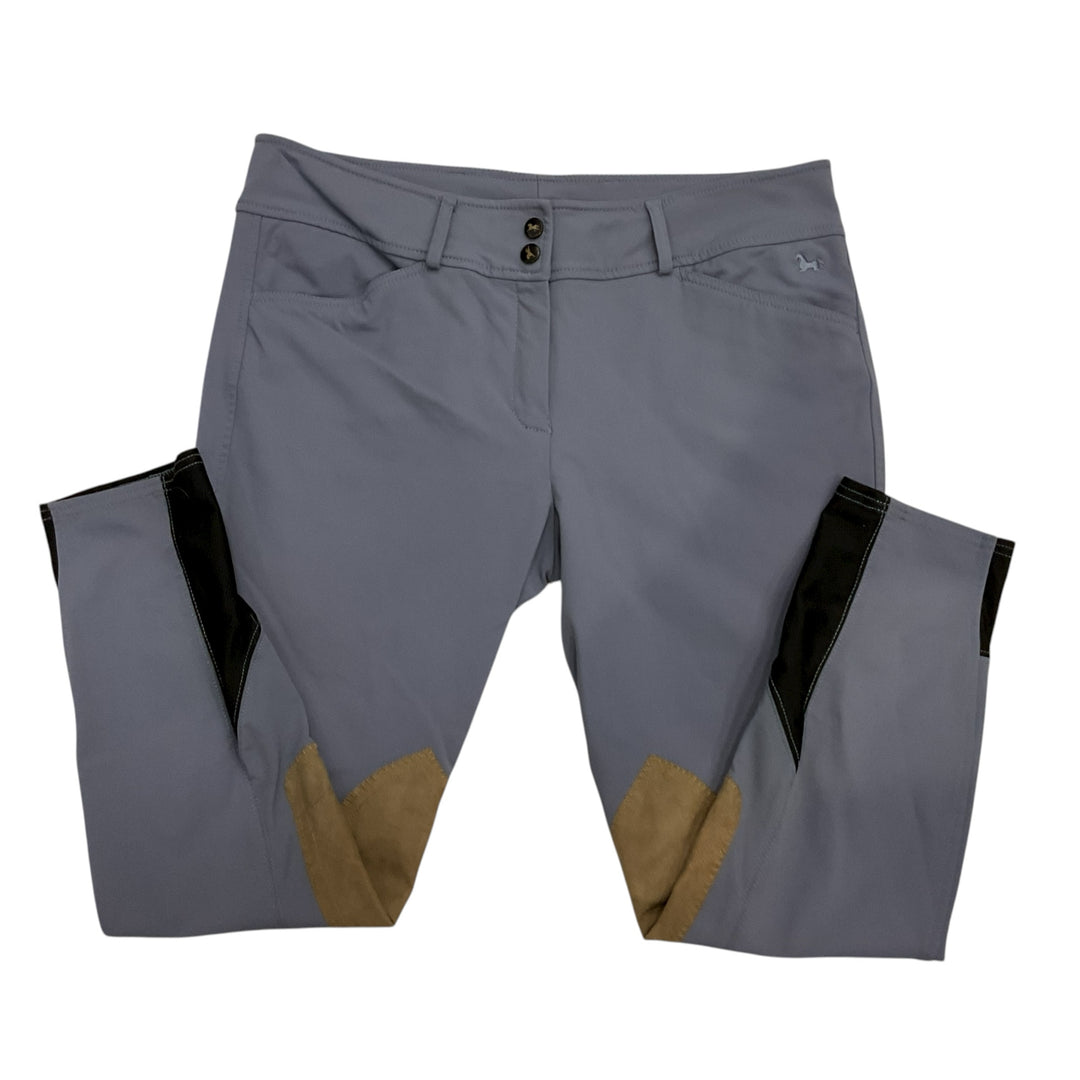 RJ Classics Women's 32 Grey Label Gulf Front Zip Knee Patch Schooling Breech - H