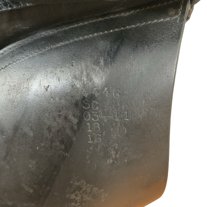 18" Custom Saddlery Steffen's Advantage Medium Used Dressage Saddle
