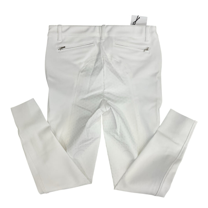 EGO7 Women's 42 Full Seat Dressage FG Show Breech White New - H