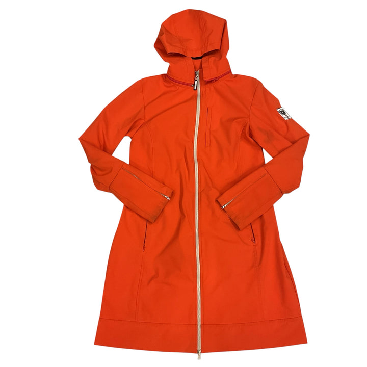Asmar Equestrian Women's Large All Weather Rider Long Rain Coat Orange Used - H
