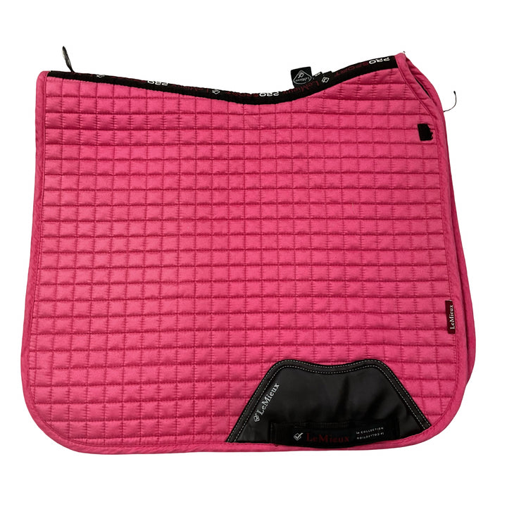 LeMieux Large Suede Dressage Saddle Pad Watermelon Used