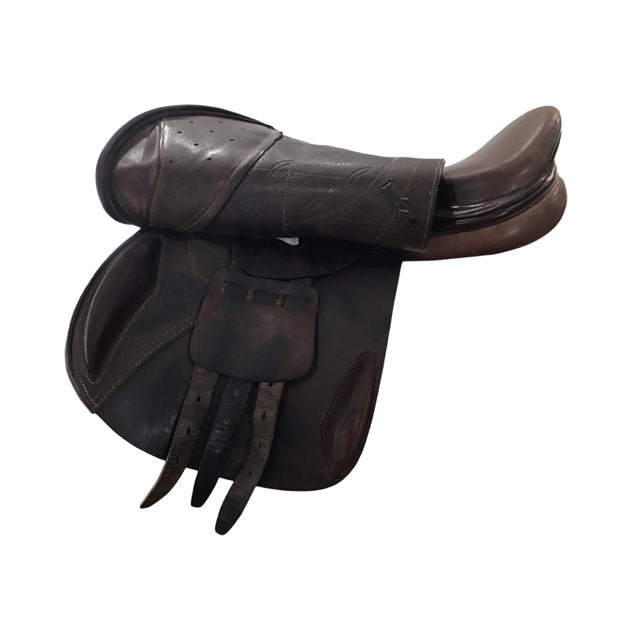 17" Pessoa XCH Medium Tree Used Close Contact Saddle - C