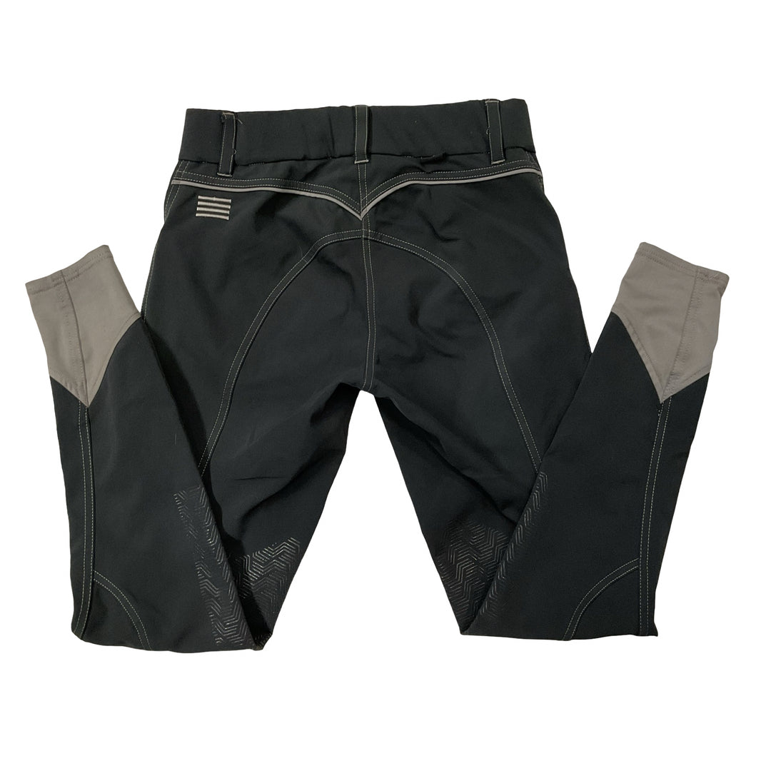 GhoDho Women's 28 Knee Patch Schooling Breech Dark Grey Used