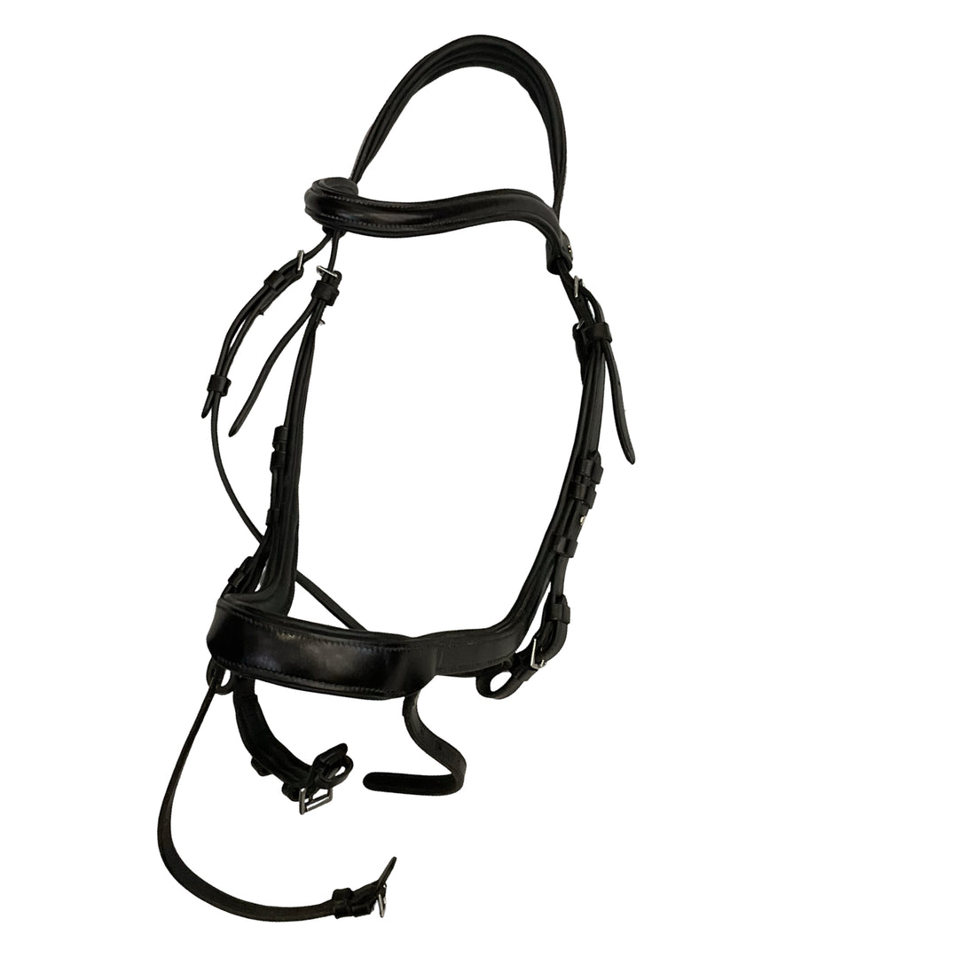 Schockemohle Full Stanford Anatomic Snaffle Bridle Black Used