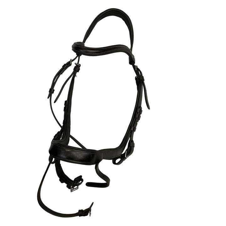 Schockemohle Full Stanford Anatomic Snaffle Bridle Black Used