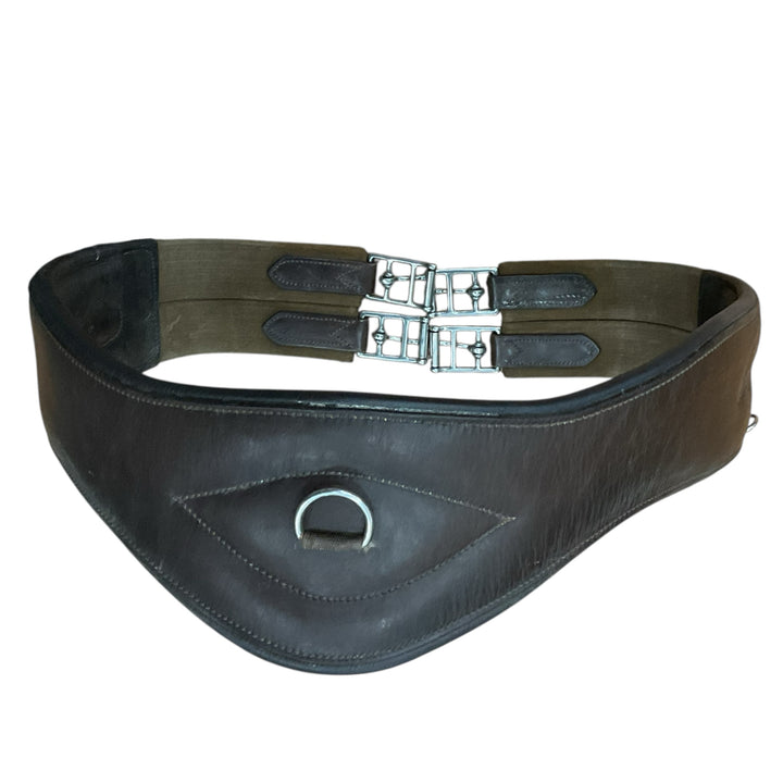 Total Saddle Fit 48" Shoulder Relief Padded Leather Girth Brown Used - H