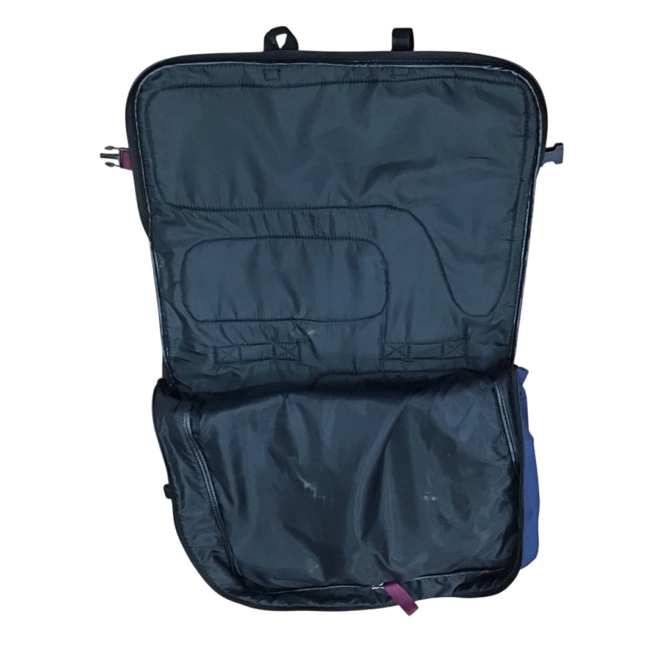 Garment Bag w/ Boot, Helmet, Accessory Pockets Navy and Maroon Used - H