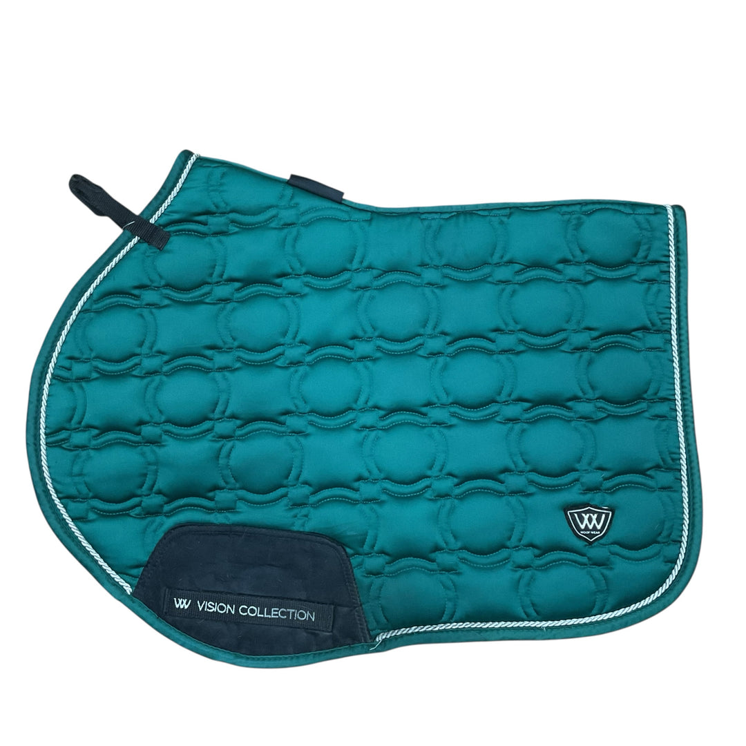 Woof Wear Vision Close Contact Saddle Pad British Racing Green Used - H